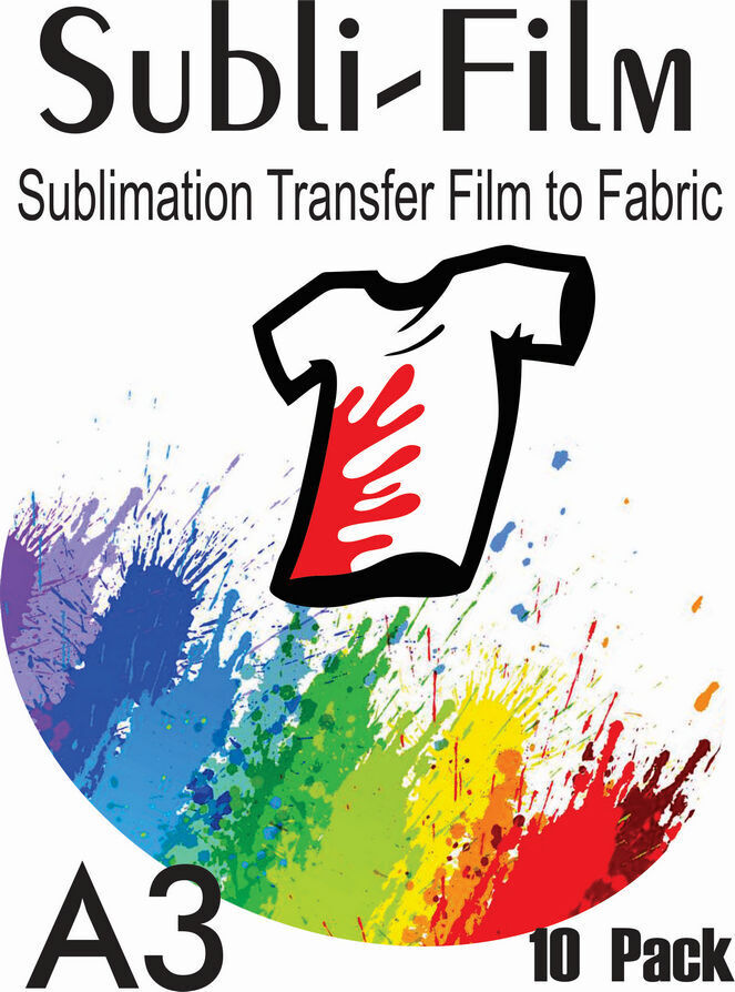 Subli Film A3 HOT PEEL (Sublimation Transfer Film) Lot
