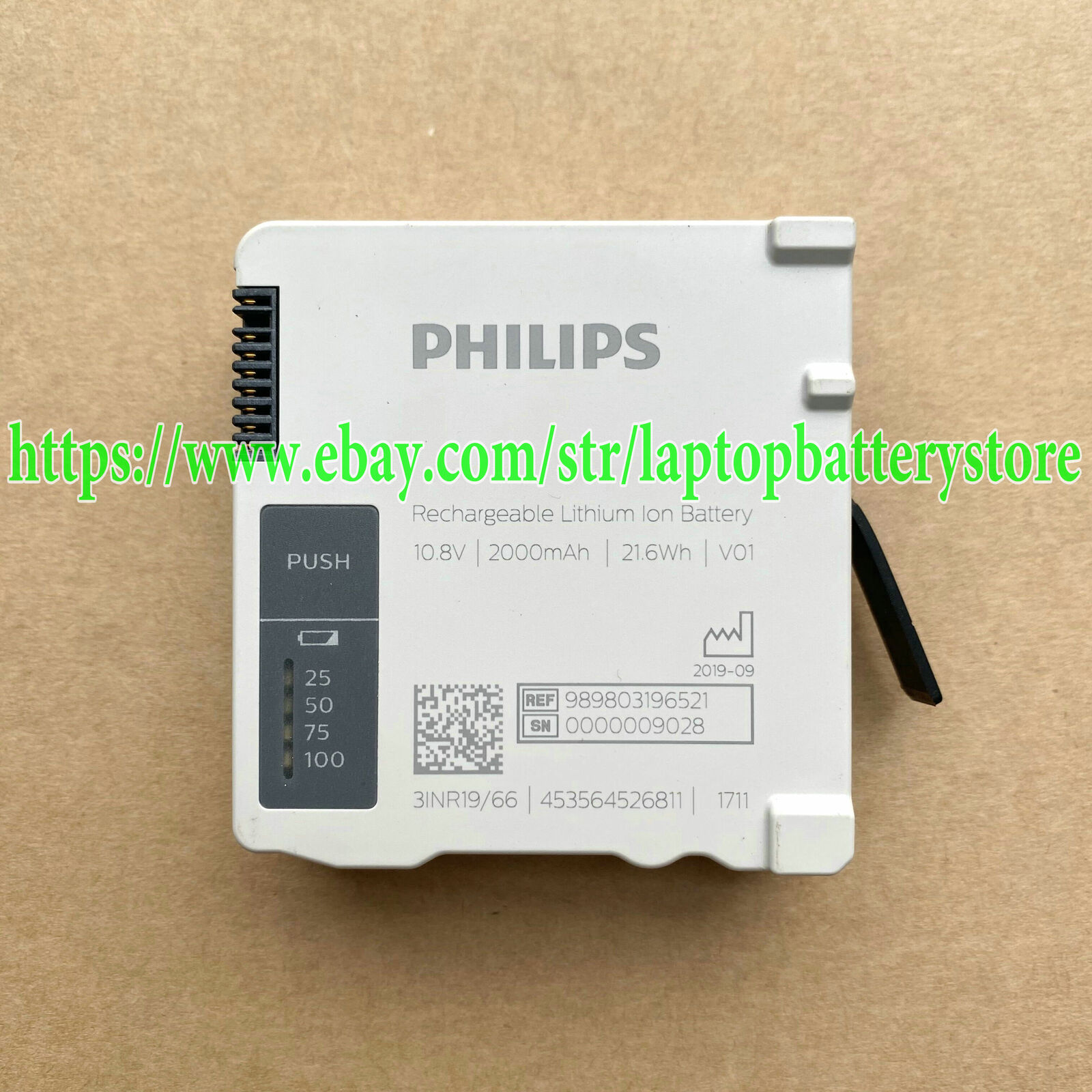 Genuine REF 989803196521 battery For Philips Medizin Systeme IntelliVue X3/MX100