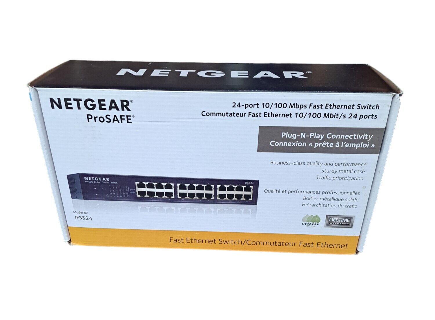 Netgear ProSafe 24-Port 10/100 Mbps Ethernet Switch JFS524-200NAS