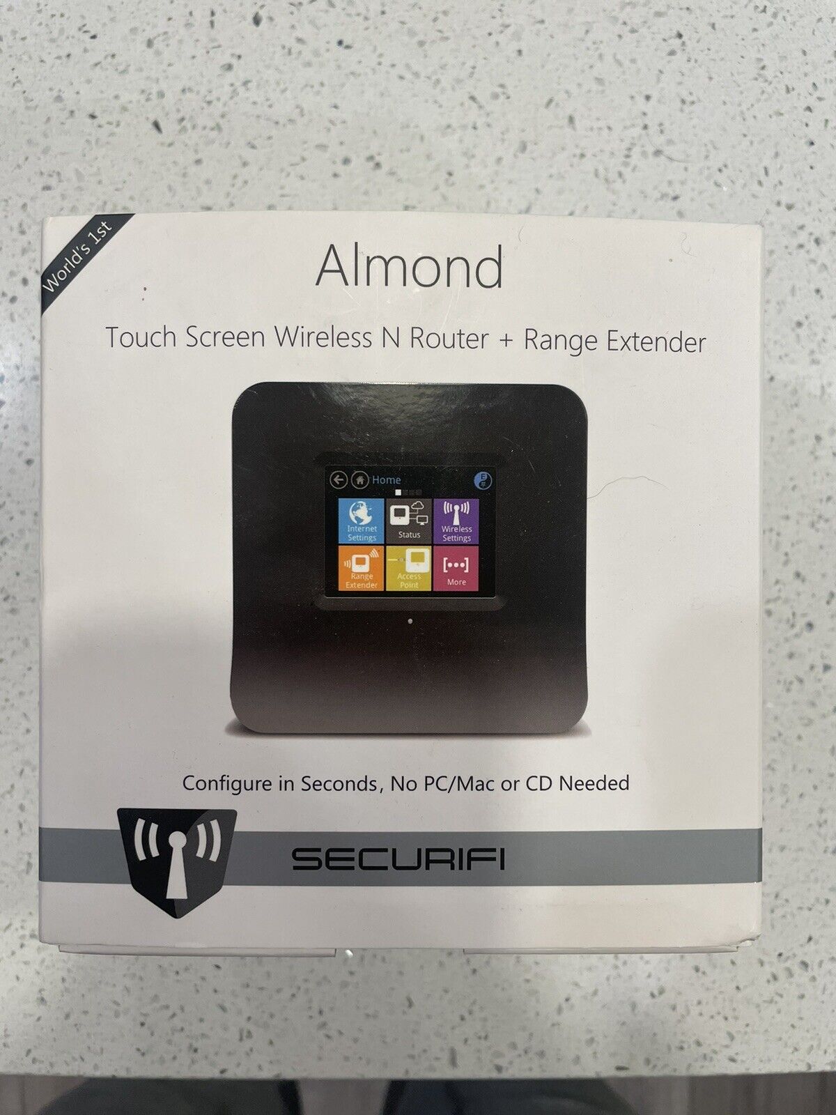 Almond Securifi Touch Screen Wireless N Router + Range Extender - Used