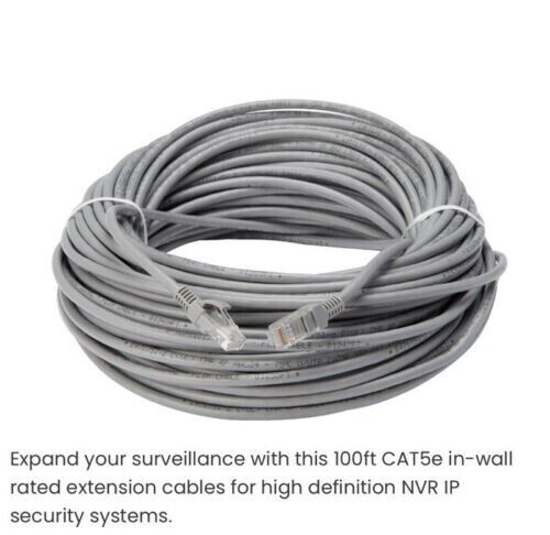 AUTHENTIC LOREX 100-feet Cat 5E Ethernet Cable Network Internet Wire RJ45 Lan
