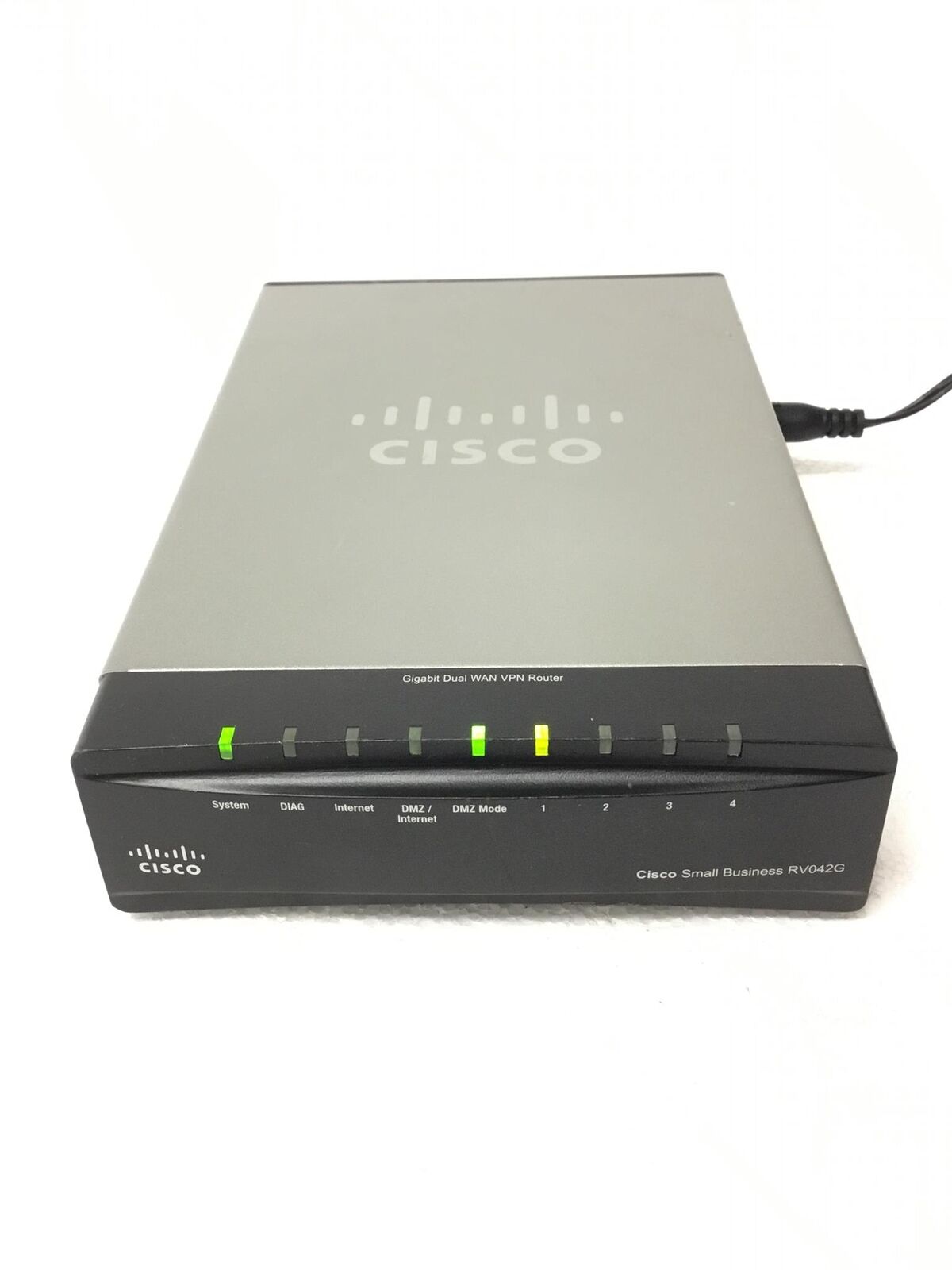 Cisco RV042G Small Business Gigabit Dual WAN VPN Router No Ac Adapter WORKING