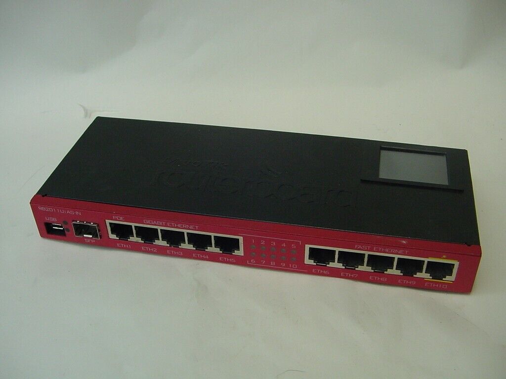 MIKROTIK ROUTERBOARD ROUTER RB2011UiAS-IN - NO POWER CORD INCLUDED