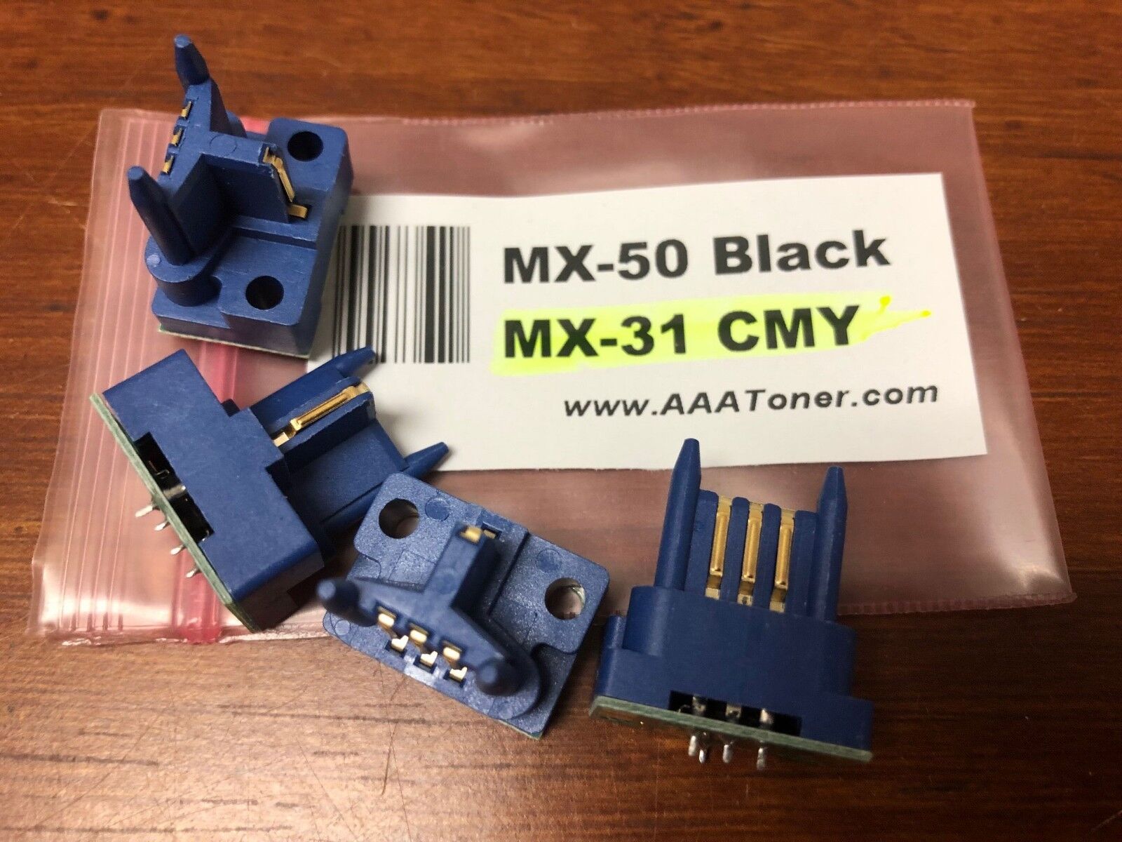 4 x Toner Reset Chip for Sharp MX-4100N, MX-4101N, MX-5000N, MX-5001N (MX-50)
