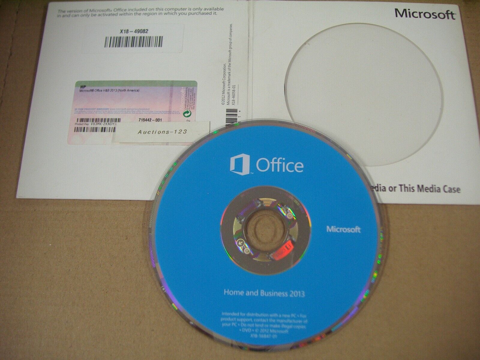 MS Microsoft Office 2013 Home and Business Full English Version DVD =BRAND NEW=