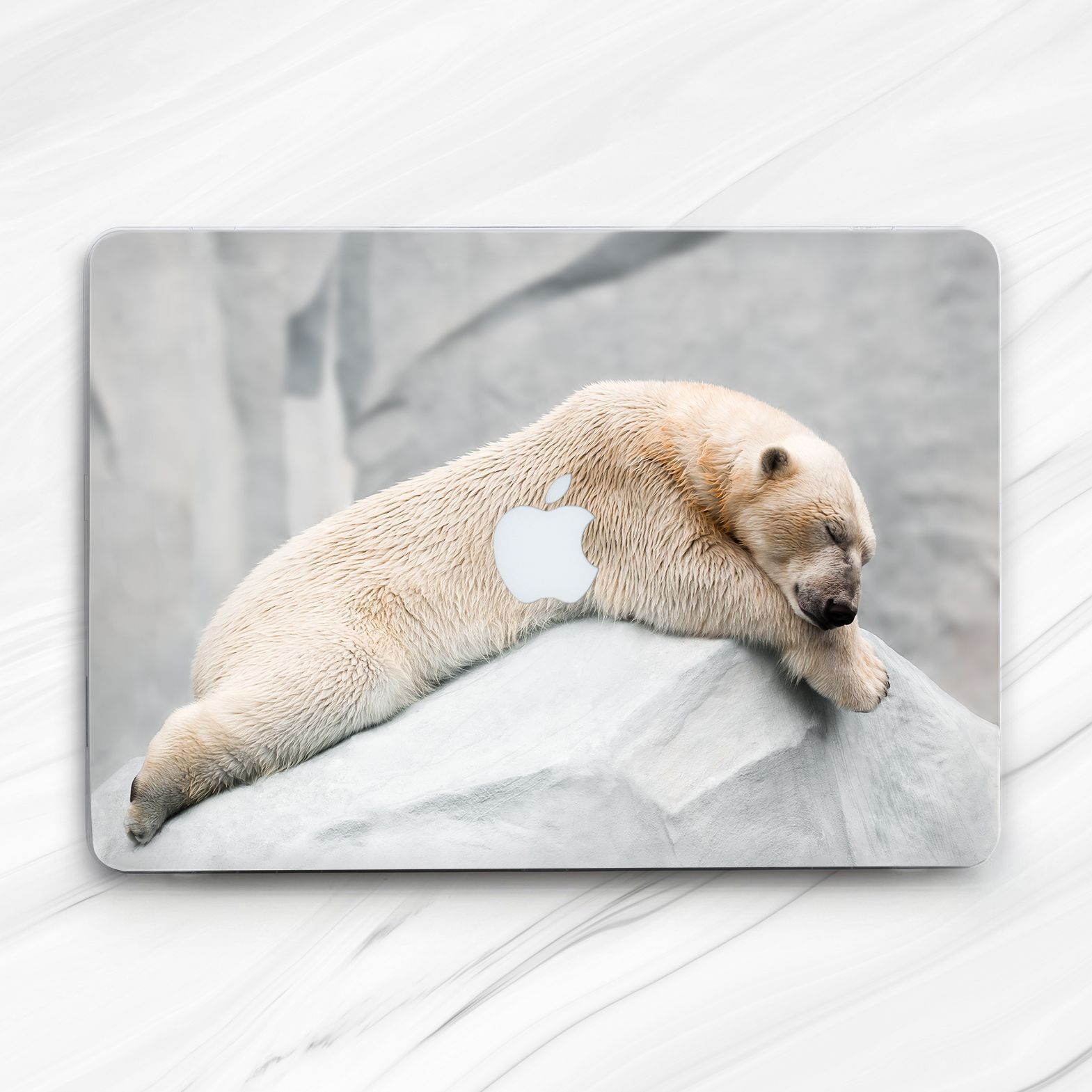 Cute Animal White Bear Nature Hard Case For Macbook Air 13 Pro 16 13 14 15