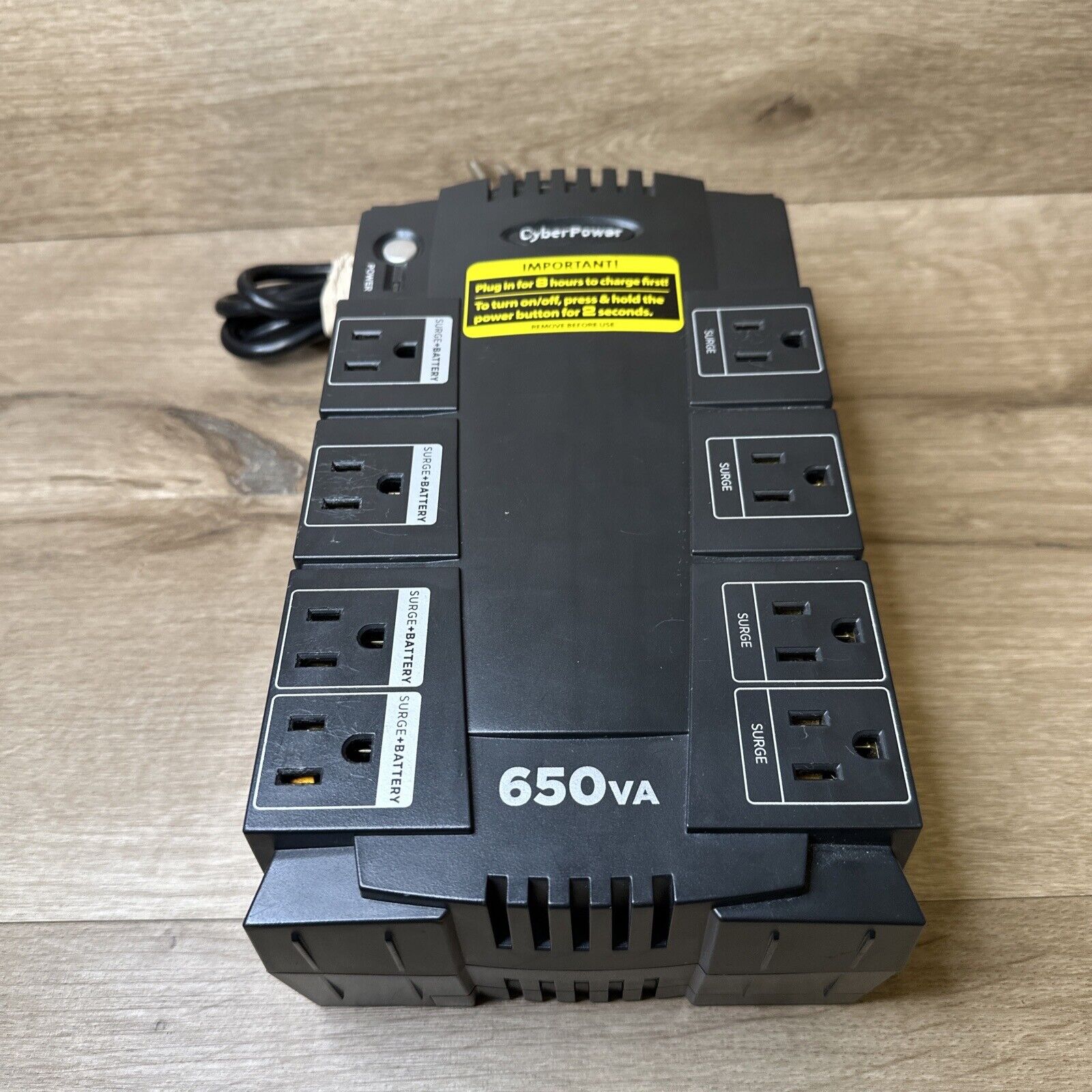 Cyber Power SE450G 650VA/375W 8 Outlets UPS 120V W/ Battery