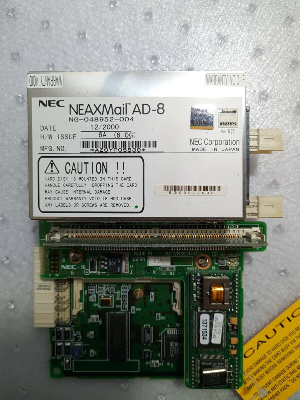 - NEC NEAX 2000 IVS NEAXMail AD-8 Voicemail Card NG-048952-004