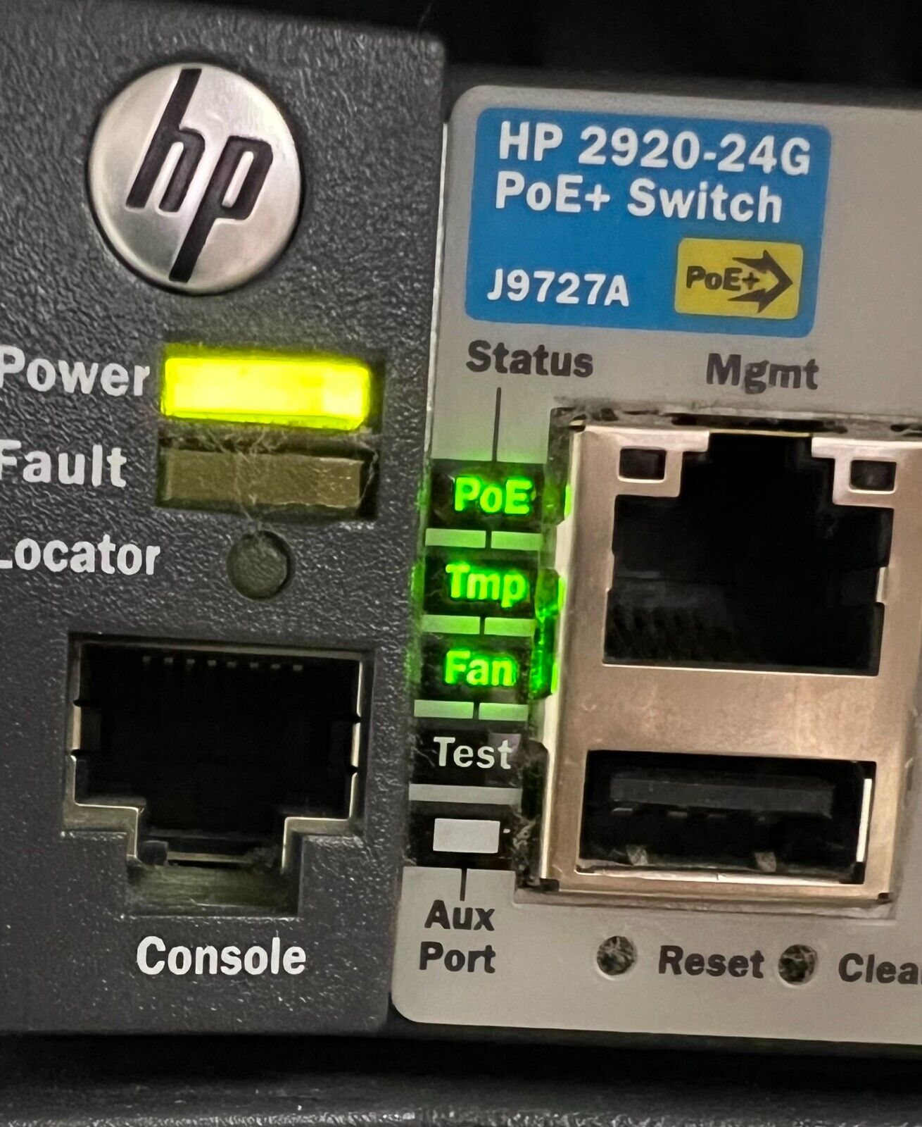 HP 2920-24G-PoE+ Gigabit Ethernet Switch, J9727A