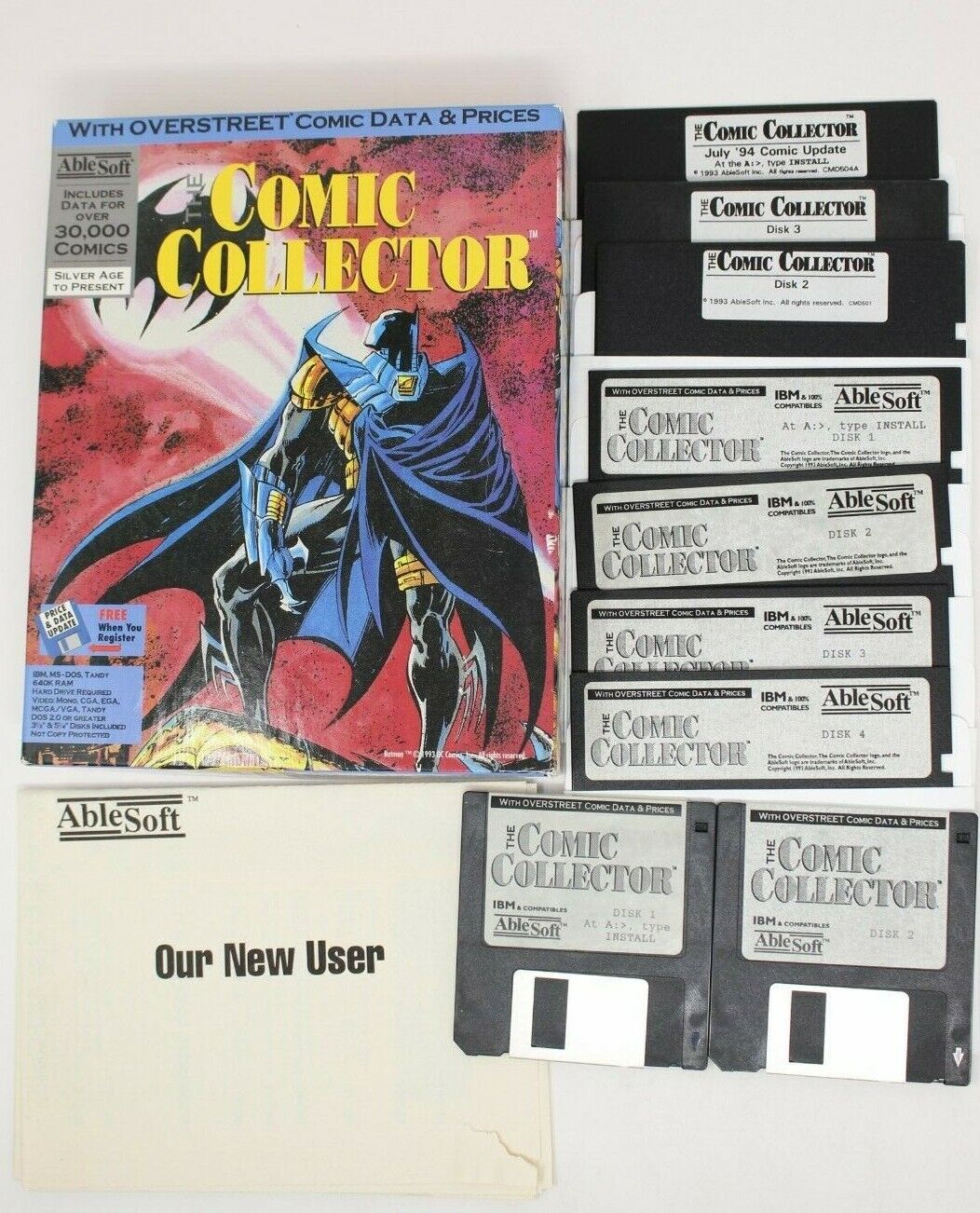 The Comic Collector IBM PC Game on 3.5\
