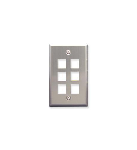 Icc FACE-6-SS Ic107sf6ss 6 Port Face Stainless Steel