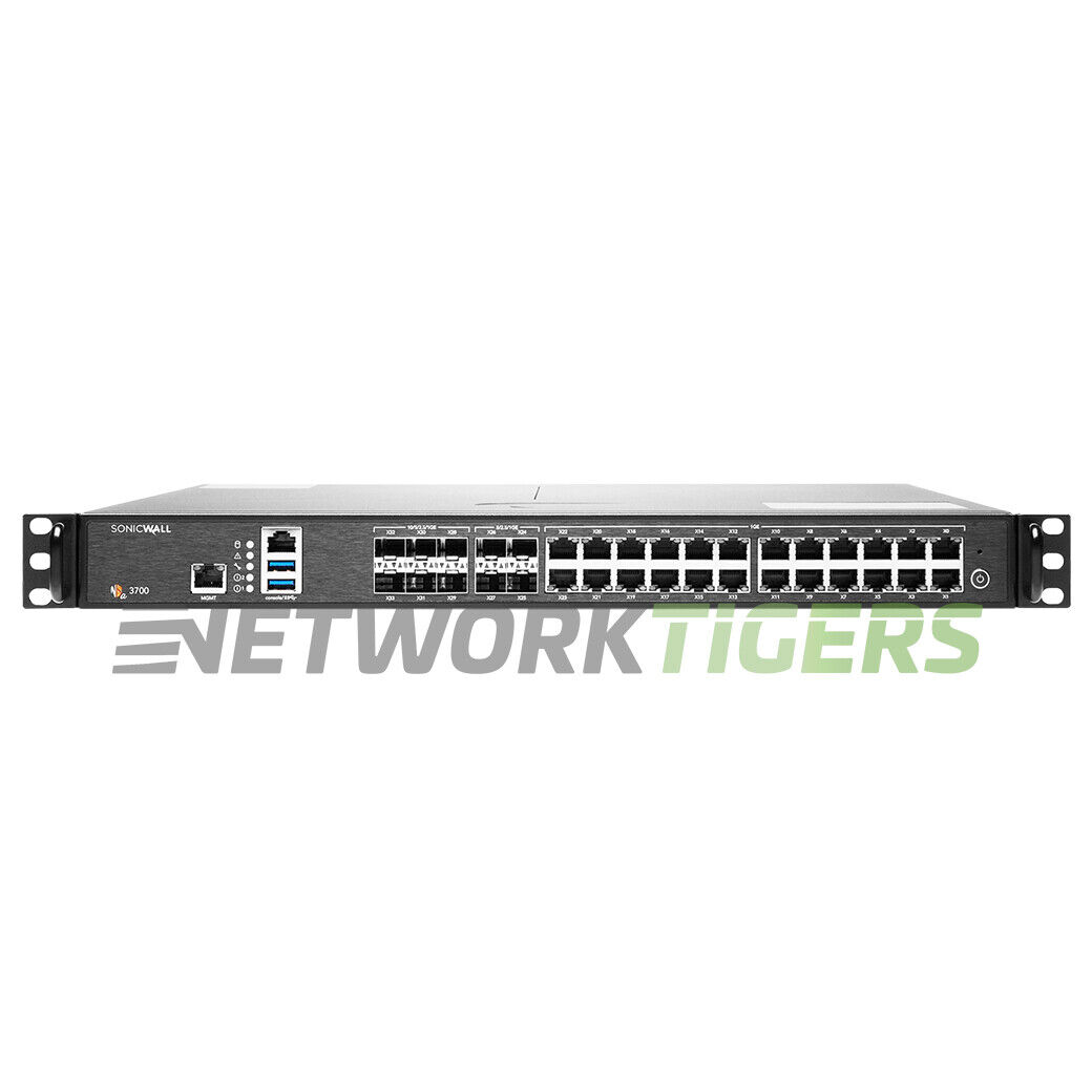 SonicWALL 02-SSC-4326 NSA 3700 5.5 Gbps Gen 7 Firewall - TRANSFER READY