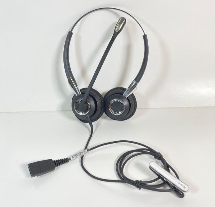 Jabra Biz 2400 II Duo Ultra-Noise-Canceling Headset, Black