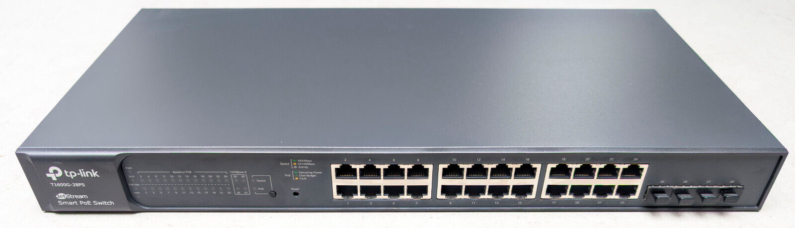 TP-Link T1600G-28PS Jetstream Smart PoE Switch TL-SG2424P with 4 SFP Ports
