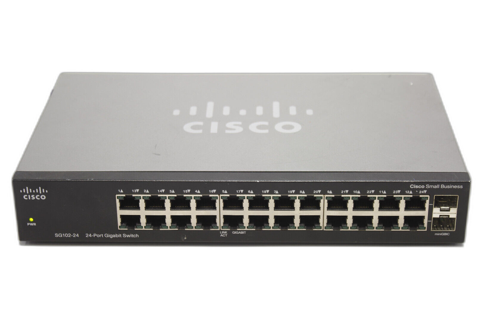 Cisco SG102-24 24-Ports Gigabit Compact Ethernet Network Switch with Power Cord
