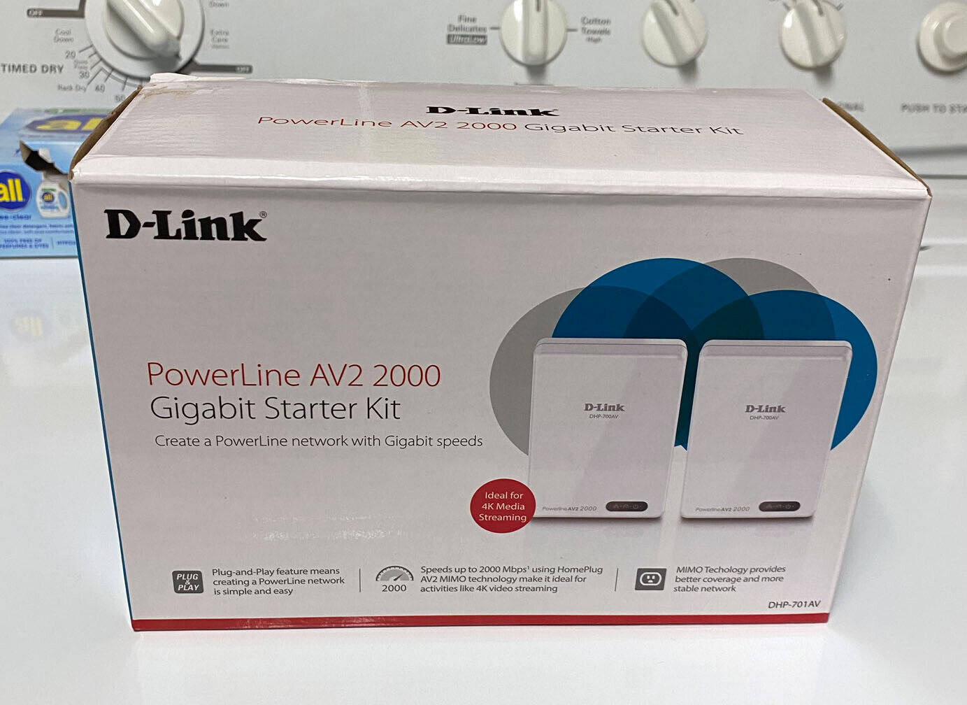 D-Link DHP-700AV PowerLine AV2 2000 Gigabit (2 unit) Starter Kit