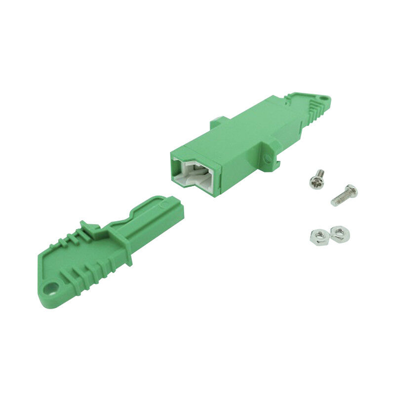 100pcs E2000 APC Singlemode Single Optic Fiber Adapter Flange Coupling Connector