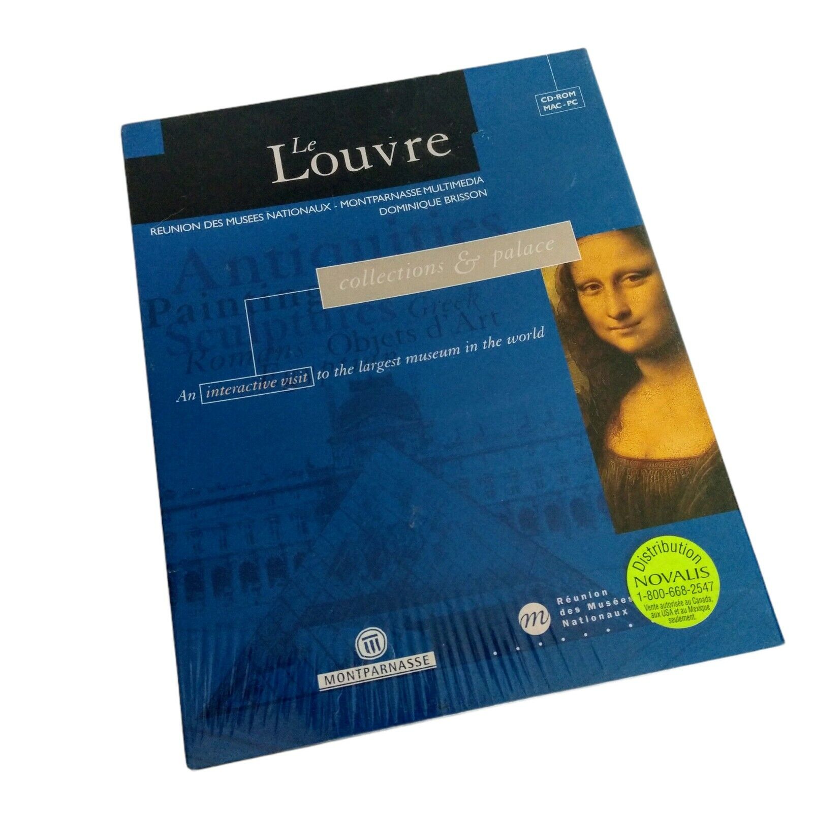 Le Louvre CD-ROM Interactive Visit World's Largest Museum Collections/ Palace