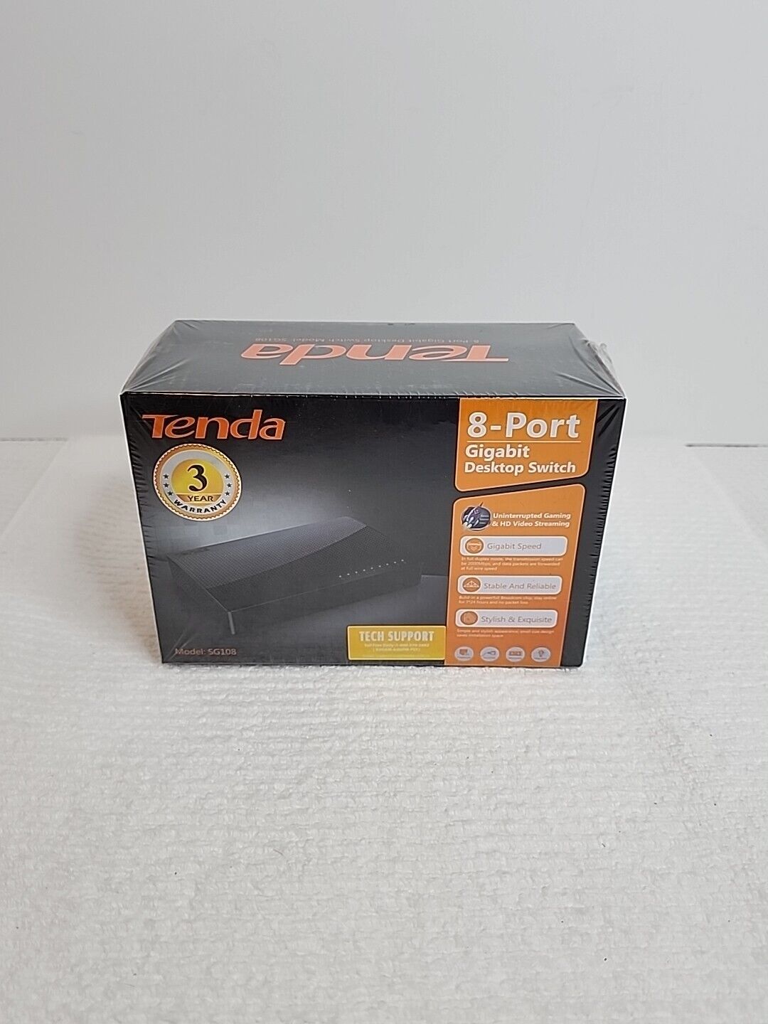 Tenda 8-Port Gigabit Desktop Switch SG108 New