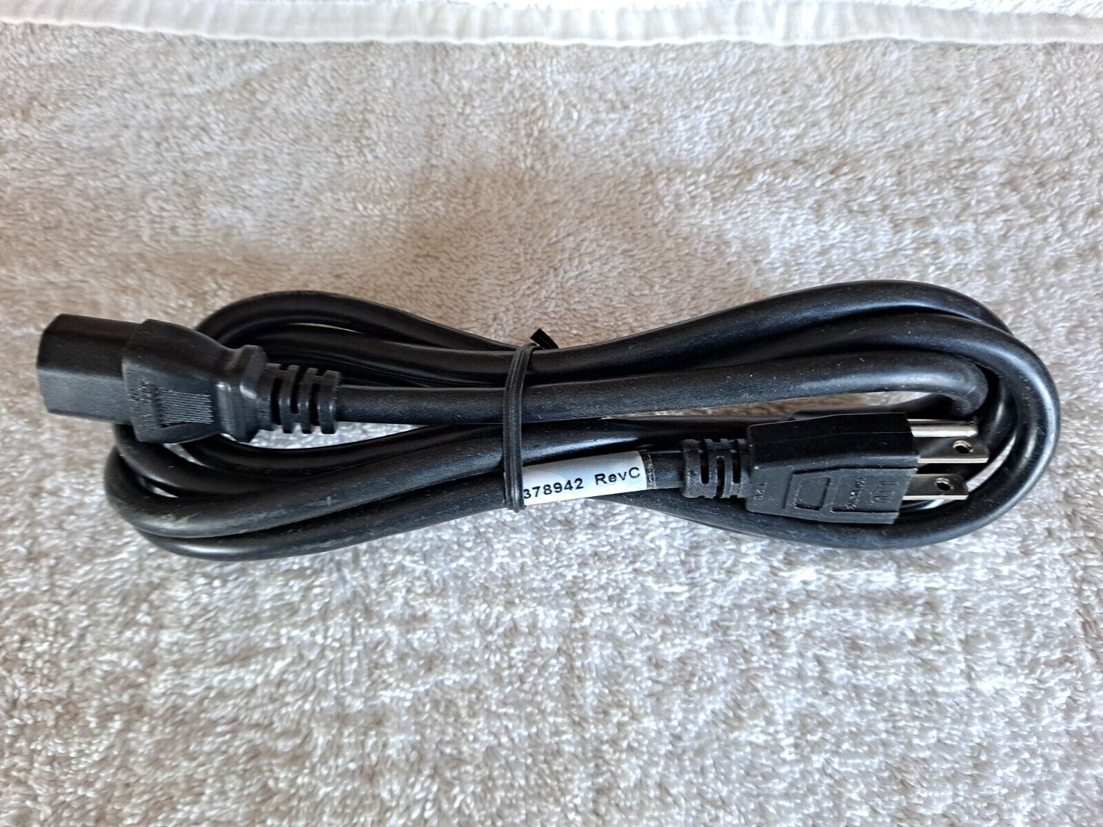 Genuine OEM Lian Dung E121791 AC Power Cord for Computers, 6 Feet, Black