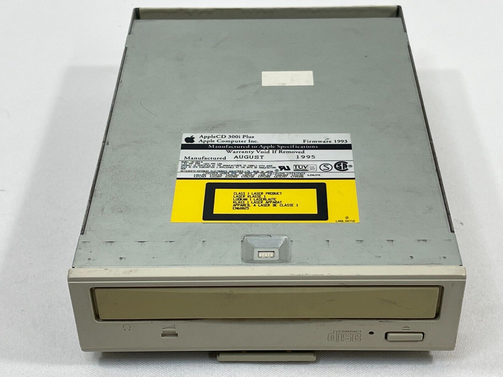 Vintage AppleCD 300i Plus 50-pin SCSI 2x CD-ROM Drive Apple Power Macintosh Mac