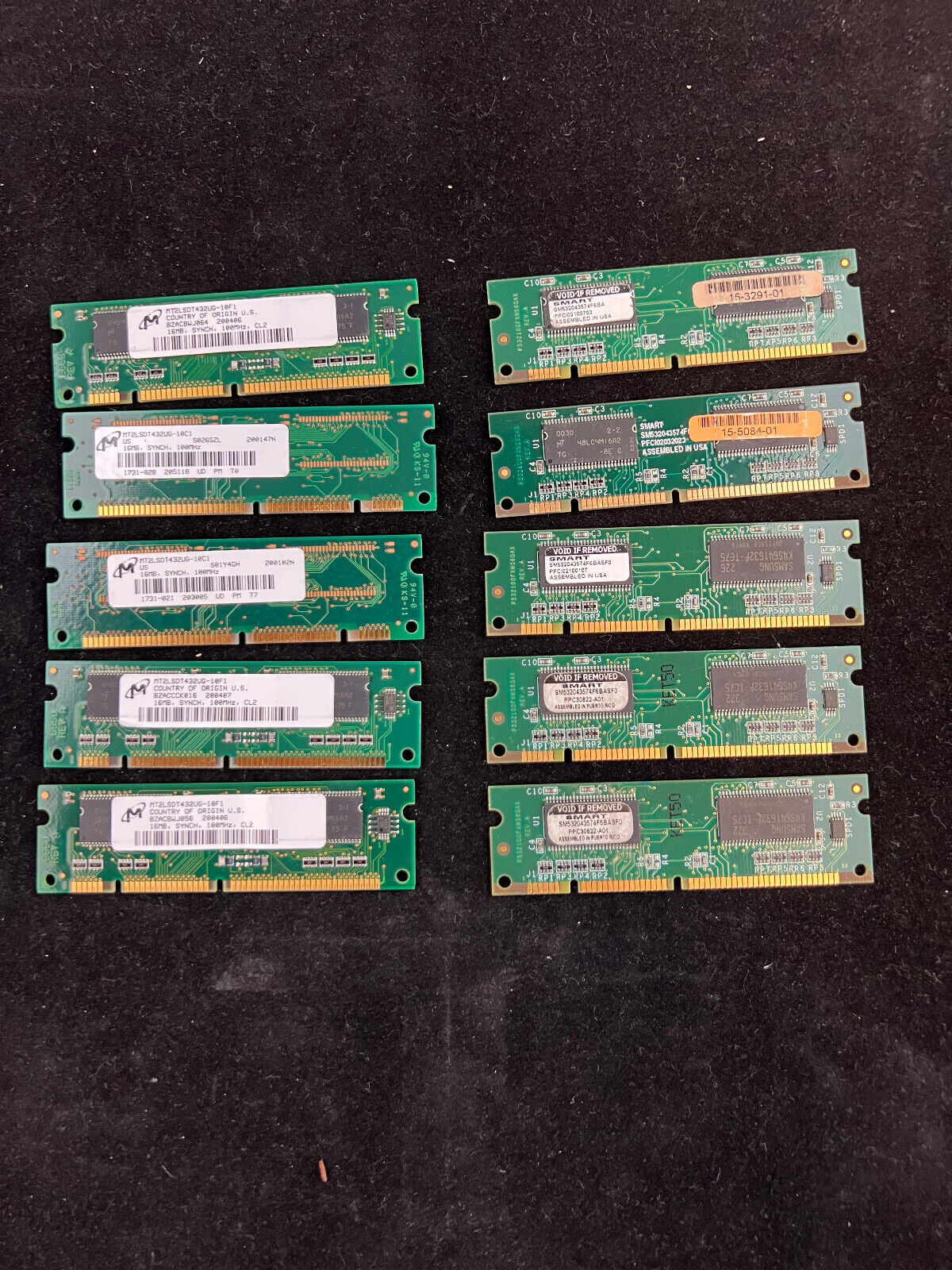 Lot of 10 MEM1700-16D MEM830-16D MEM800-16D 16MB DRAM for Cisco 1700/830/800 