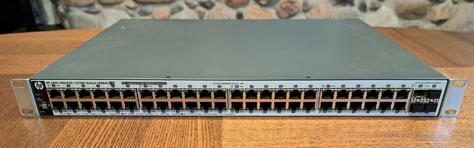 HPE OfficeConnect 1820 48G PoE+ (370W) Switch  J9984A