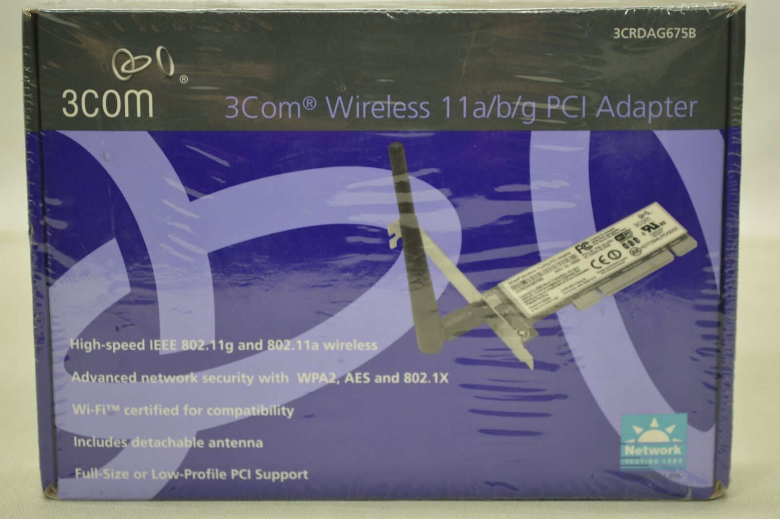3Com 3CRDAG675B Wireless 11a/b/g PCI Adapter SL-3055 *New Unused*