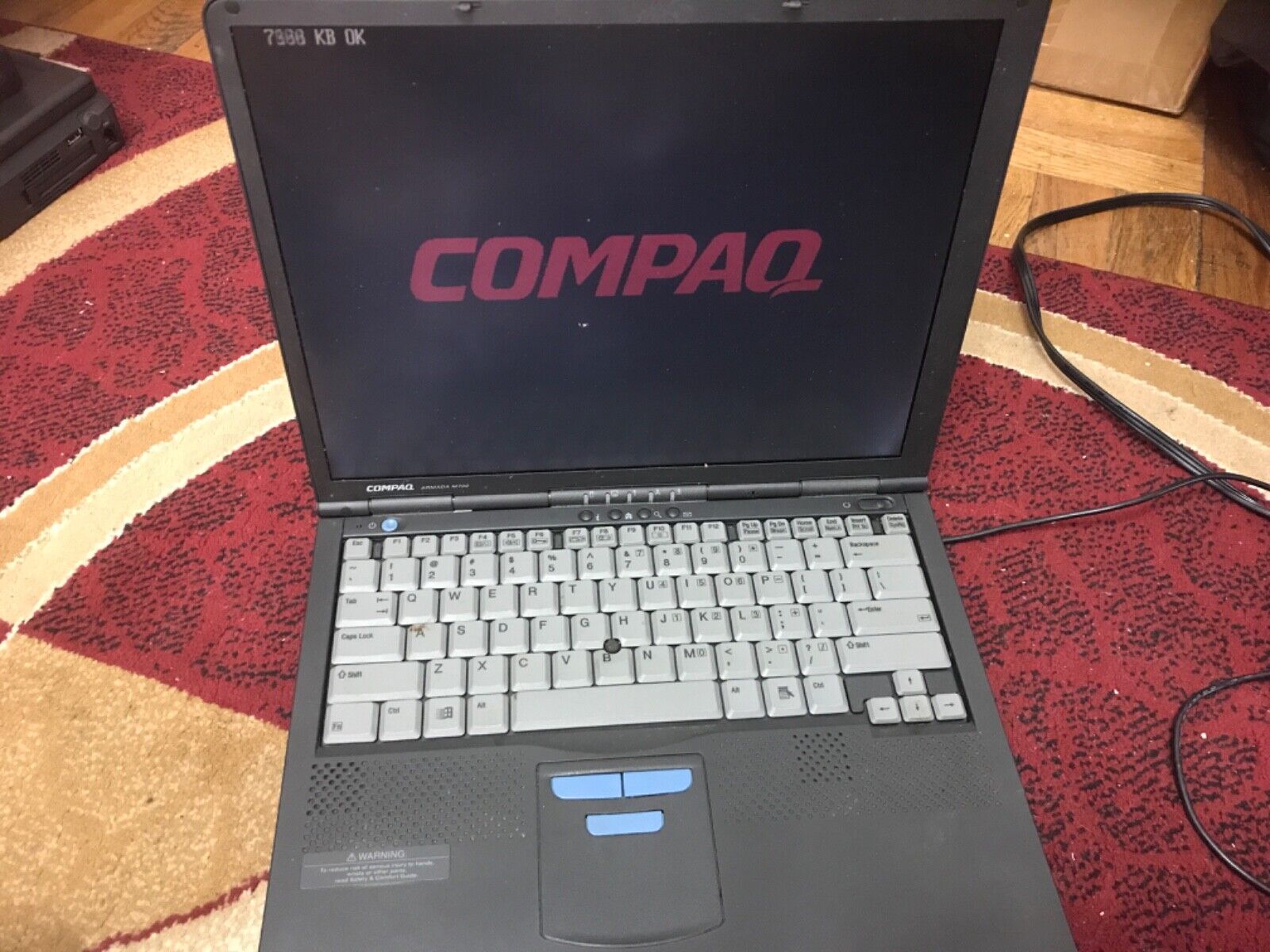 Vintage Compaq Armada M700 Laptop Pentium 3 no hdd no os 