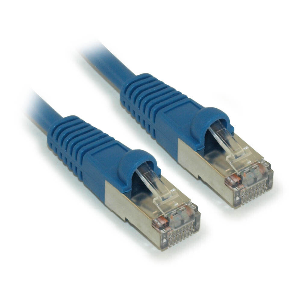 150ft Cat5E SHIELDED Ethernet RJ45 Patch Cable Stranded Snagless Booted BLU