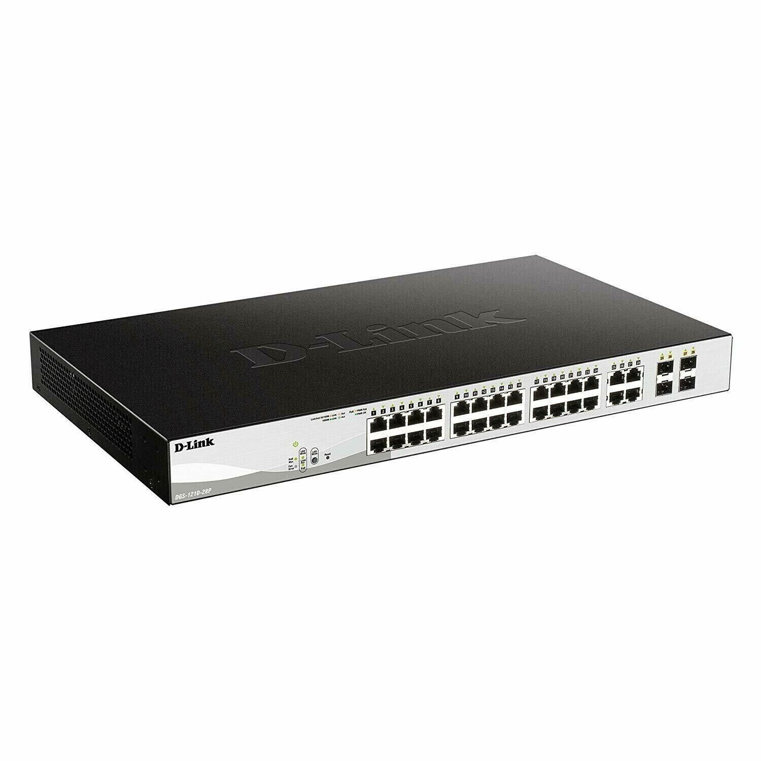 EB111 D-Link  Web Smart (DGS-1210-28P) 24-Ports External Ethernet Switch