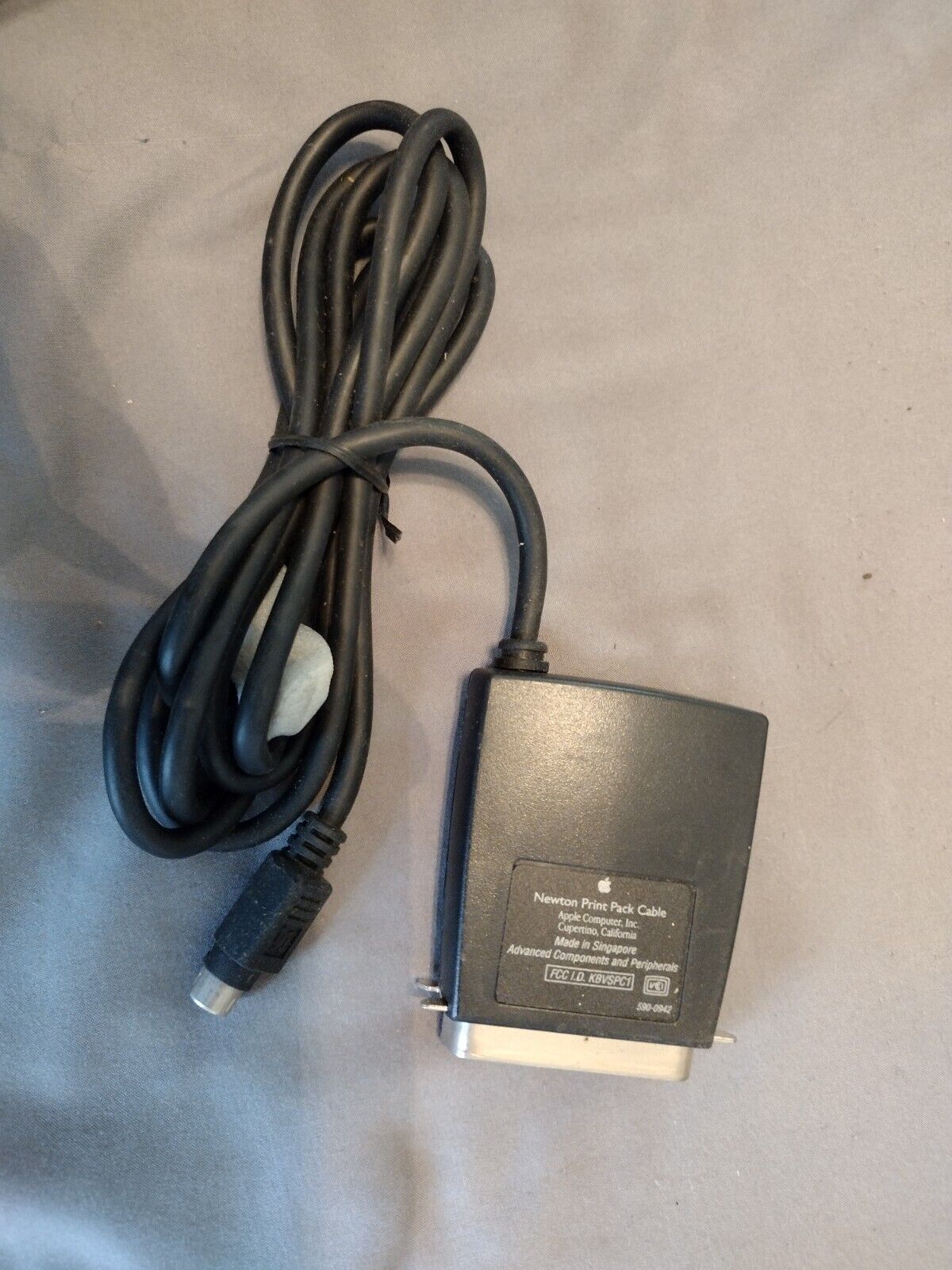 Newton Print Pack Cable Cord Vintage Apple Message Pad PDA Genuine 590-0942