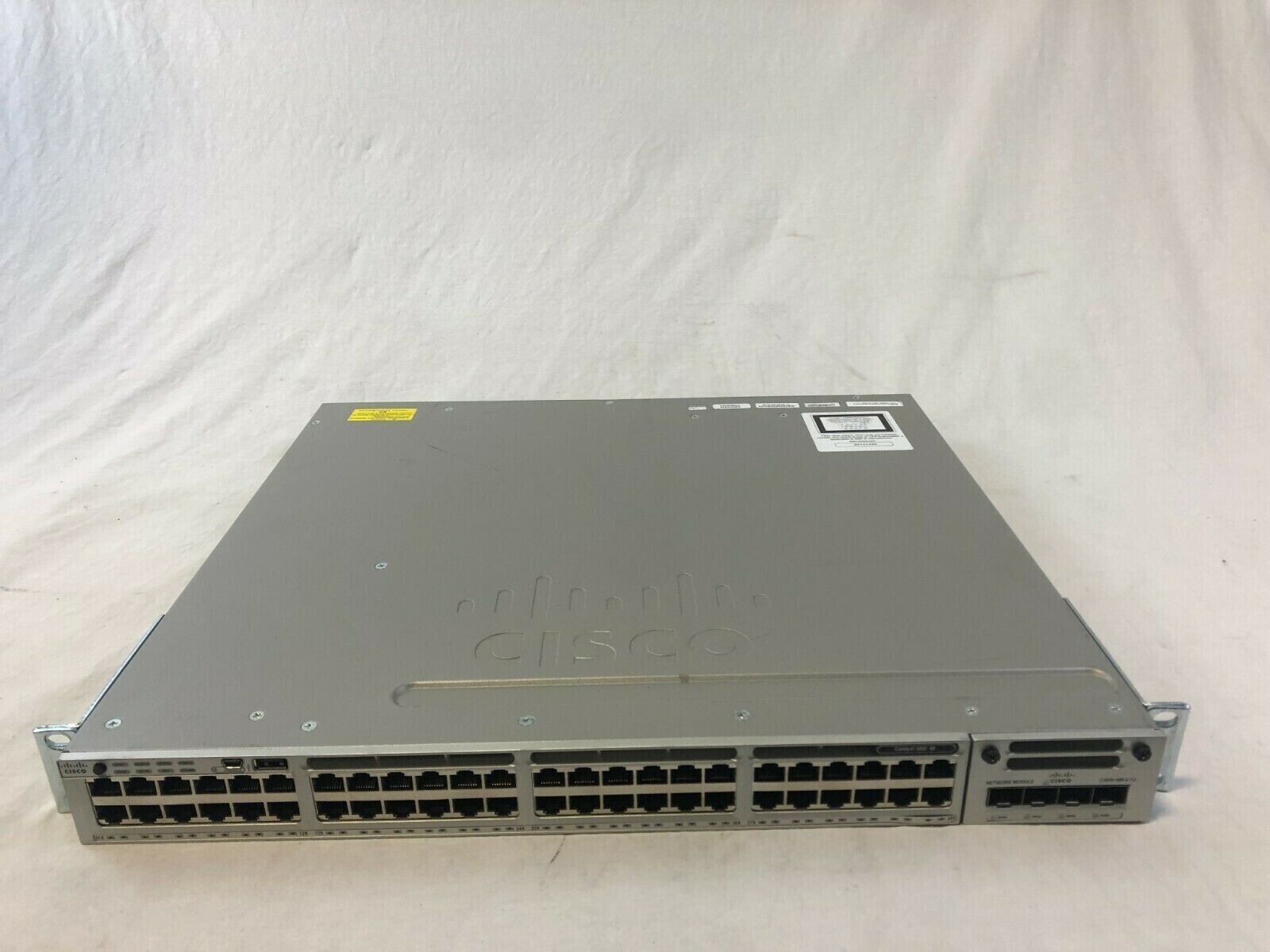 Cisco WS-C3850-48P-L 3850 Series Switch With C3850-NM-4-1G and Single Pwr Sply