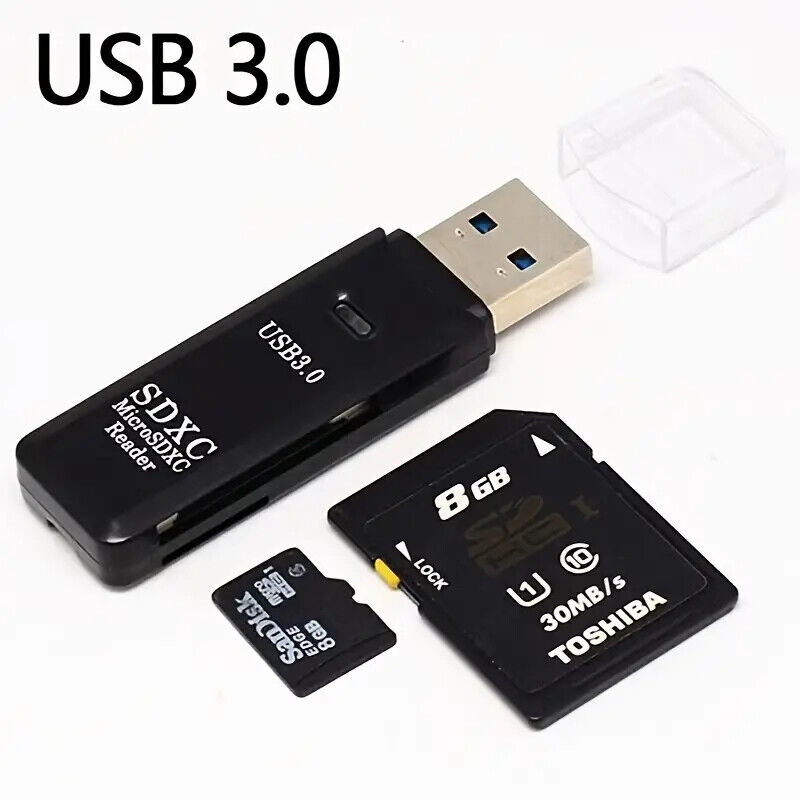 USB 3.0 Micro SD SDHC TF Card Reader Memory Adapter for PC Laptop Camera lot