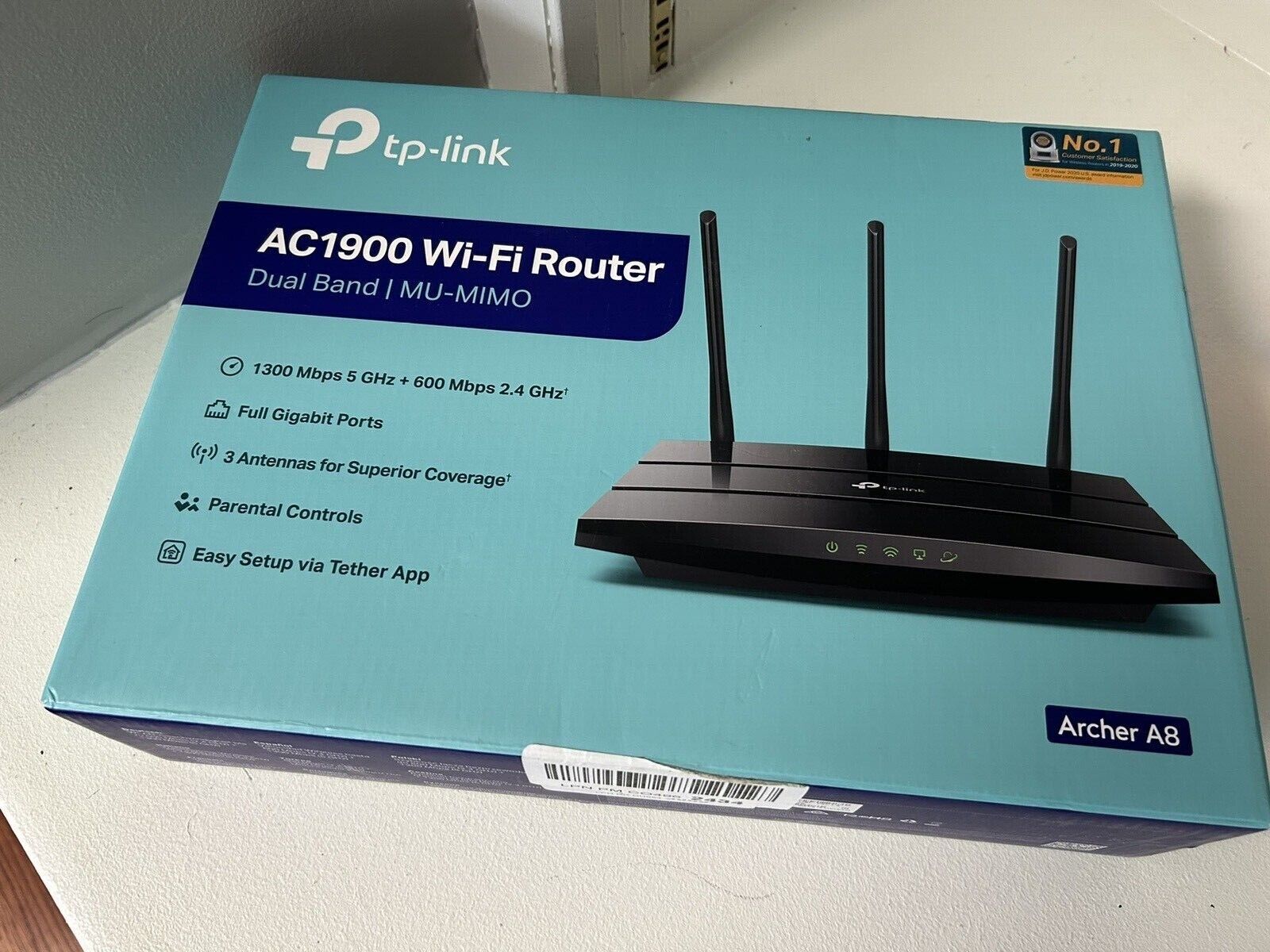 TP-LINK AC1900 Wi-Fi Router Dual Band Mu-Mimo WiFi Archer A8- Brand New