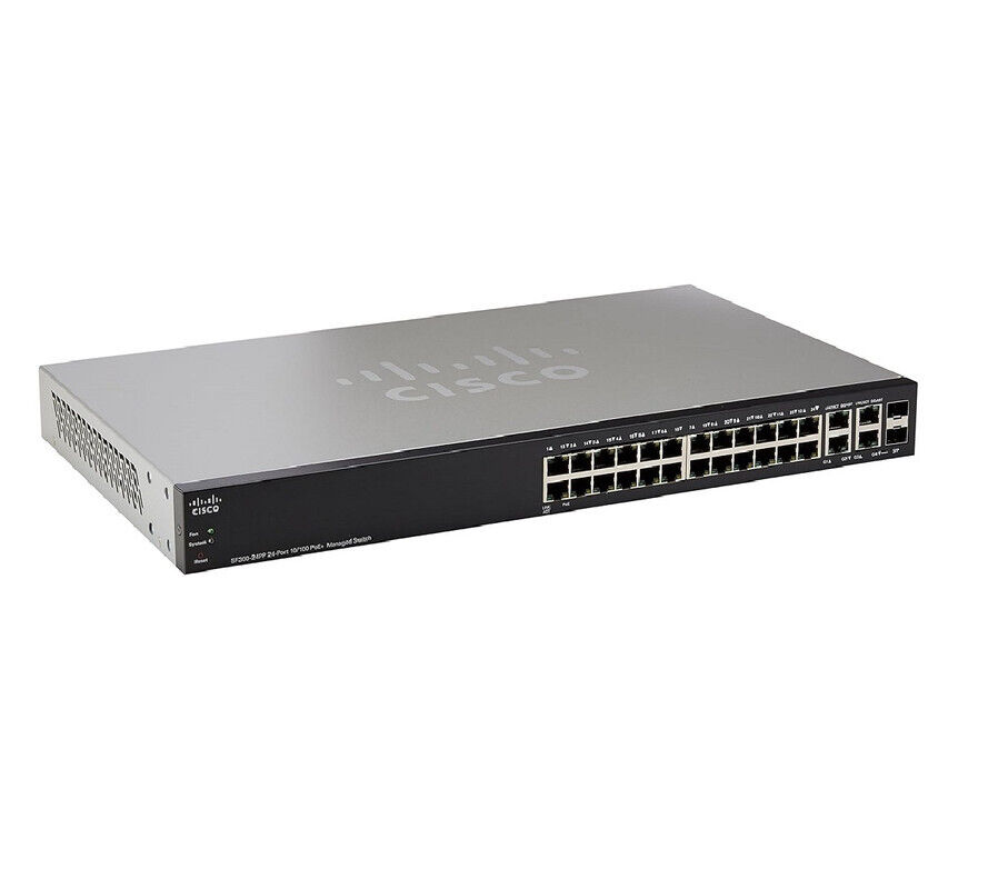Cisco SF300-24P 24-Port Gigabit Managed Switch with PoE 1 Year Warranty