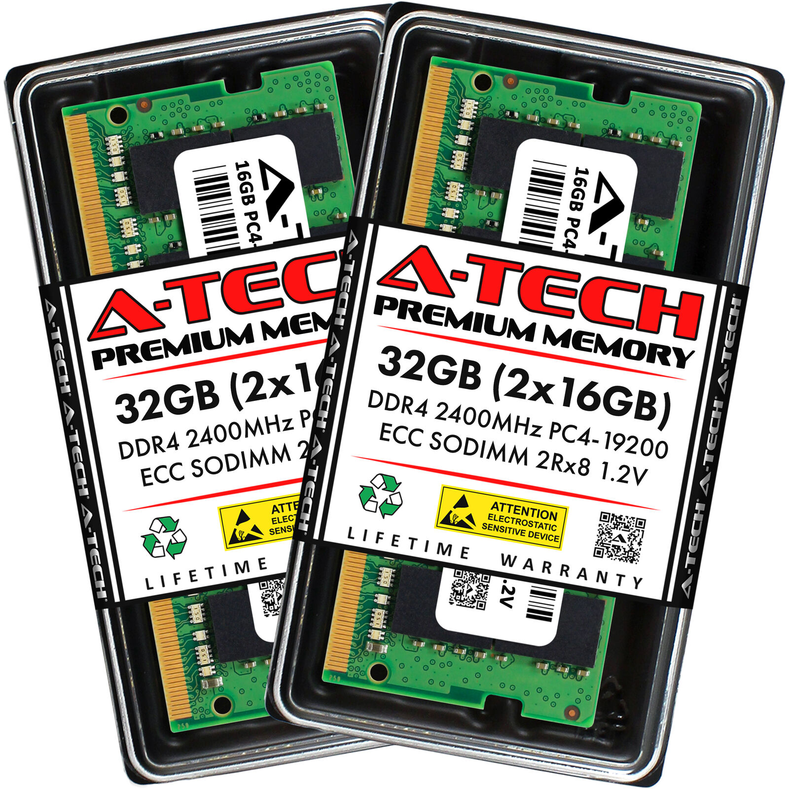 32GB 2x 16GB PC4-2400 ECC SODIMM Supermicro E100-9W-C E100-9W-E Memory RAM