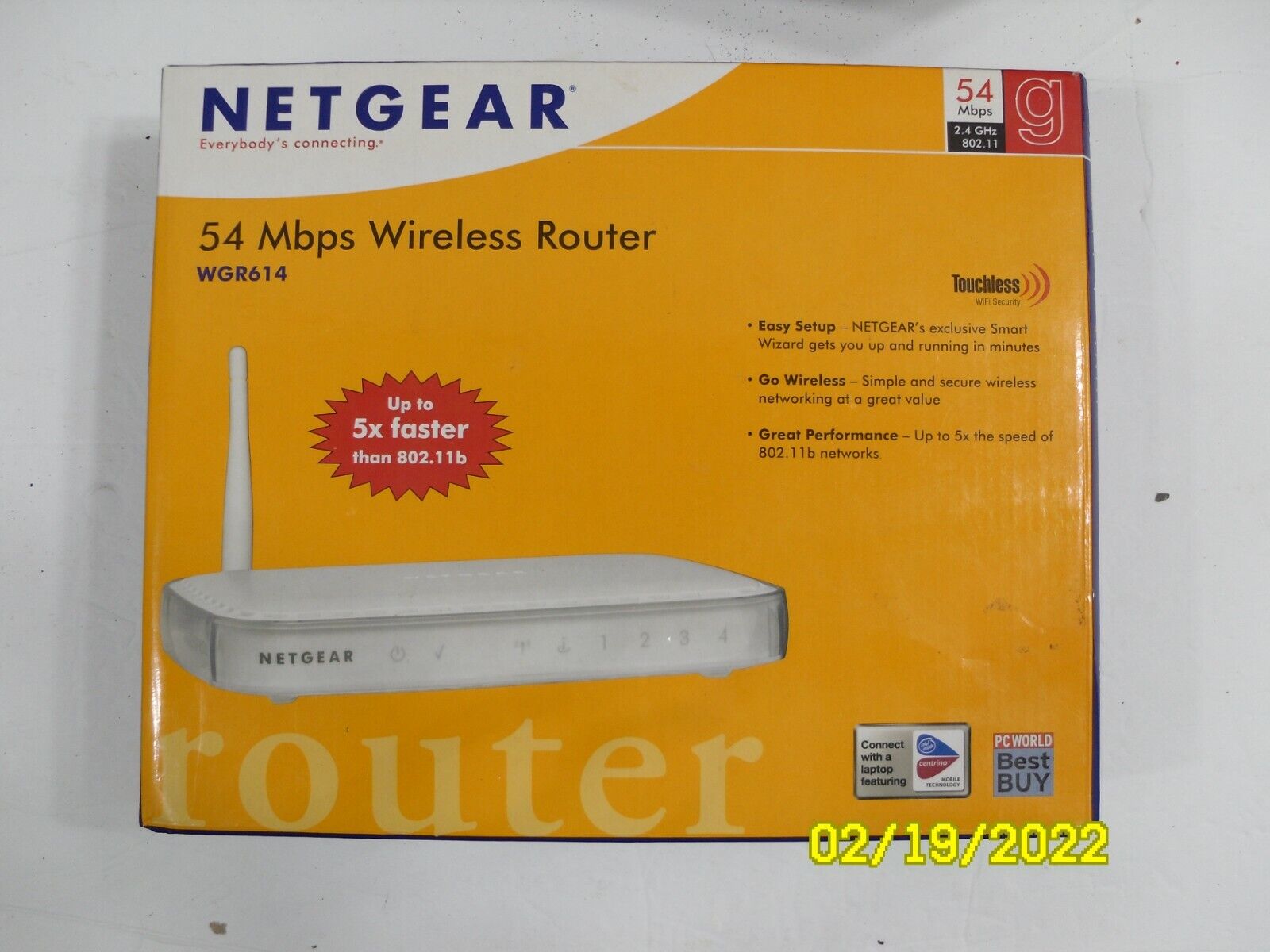 NetGear 54 Mbps Wireless Router WGR614 New