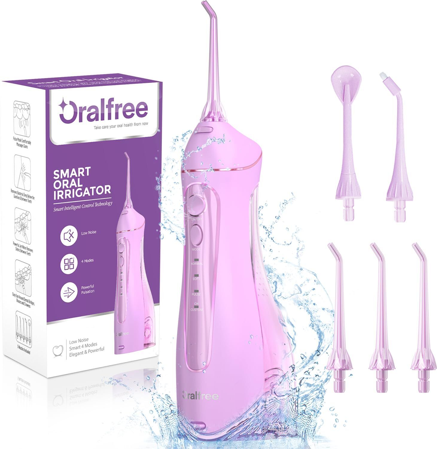 Water Dental flosser Teeth Picks - Braces Cordless Oral Irrigator Portable Re...