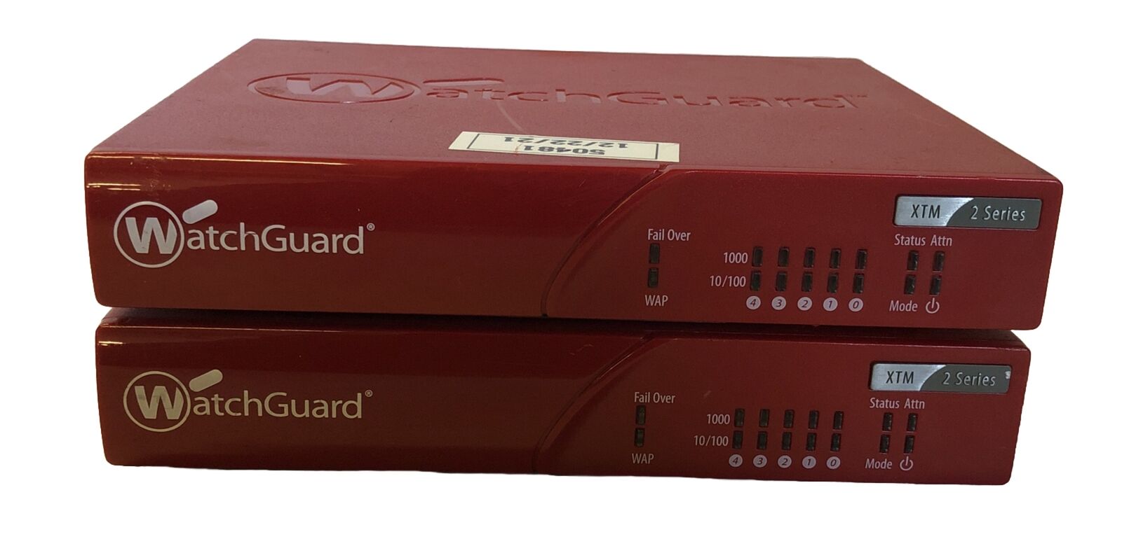 2x WatchGuard XTM 21 Series Gigabit Firebox Firewall Router without Power Supply