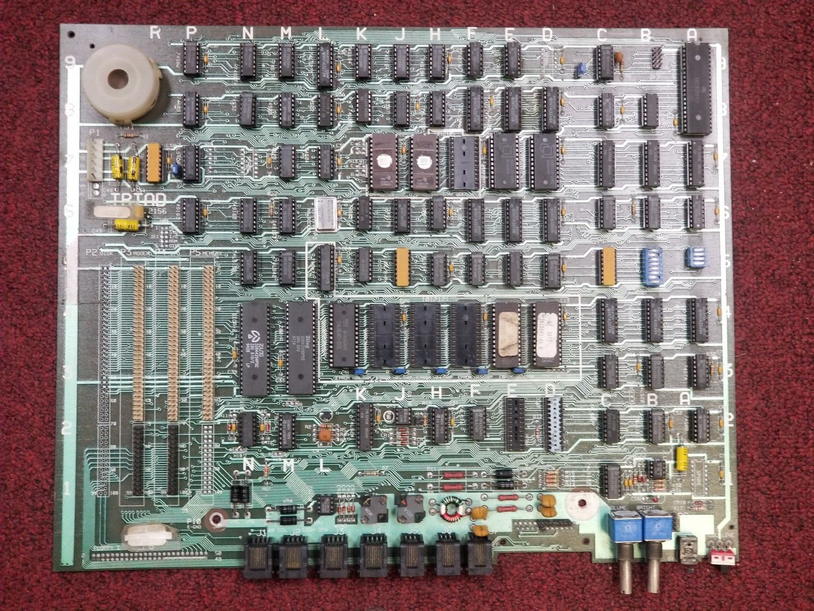 RARE Triad 2156 Z80 6845  Vintage Home Computer Motherboard Untested