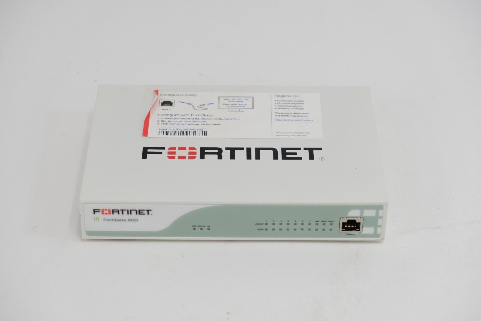 Fortinet Fortigate 60D FG-60D Network Firewall Security Appliance