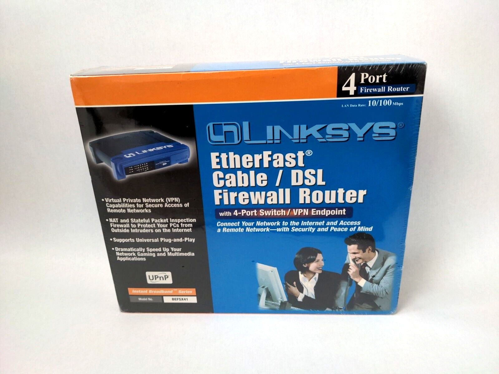 Linksys EtherFast BEFSX41 4-Port 10/100 Wired Router (BEFSX41) Brand New Sealed