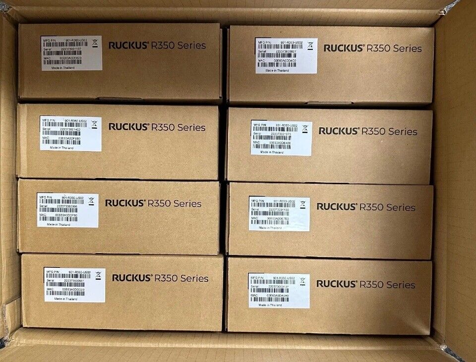 Lot Of 8:Ruckus 901-R350-US02 Wireless Access Point Router Dual Band Mesh WiFi 6