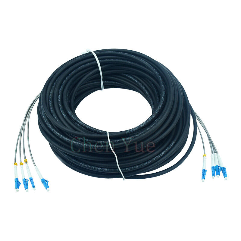 3M Field Outdoor Fiber Cable LC-LC 4 Strand 9/125 SingleMode Fiber Patch Cord