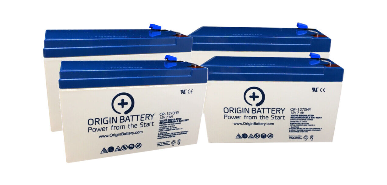 CyberPower CPS1500AVR Battery Kit, Also Fits OP1500 - 4 Pack 12V 7AH High-Rate