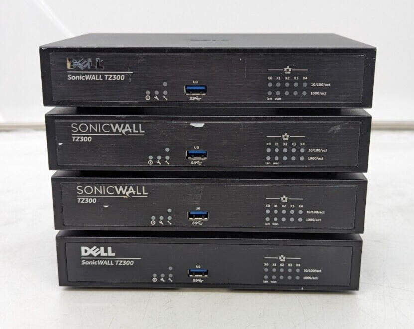 4x SonicWall TZ300 Firewall ** units only **