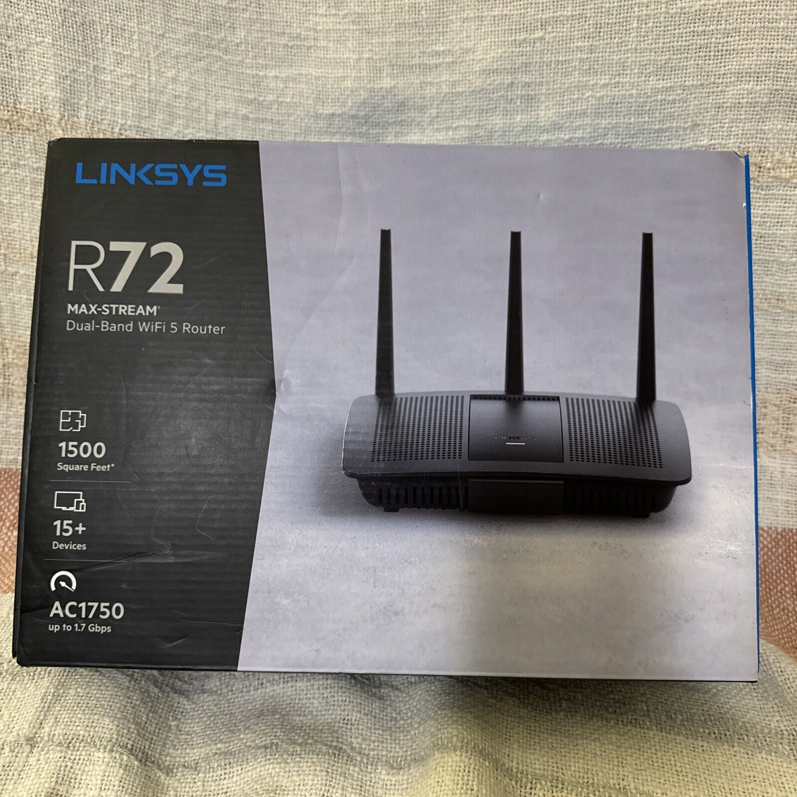 NEW Open Box  Linksys R72 Max Stream Dual Band WiFi 5 Router AC1750
