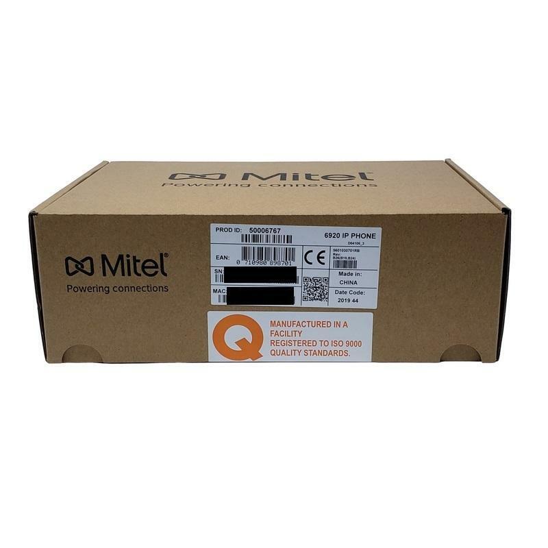 Mitel 6920 Gigabit IP Phone (50006767) - Brand New w/1 Year Warranty