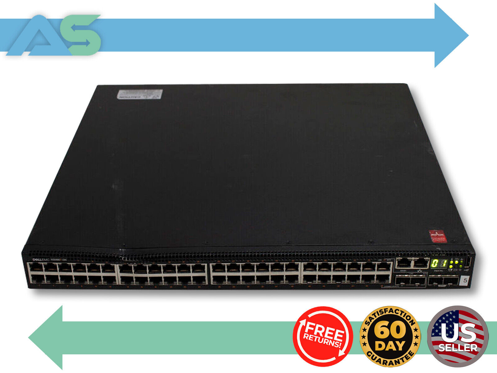 Dell EMC N3048EP-ON 48 Gigabit Ethernet Network Switch w/ 2 SFP+ ports x1 PSU